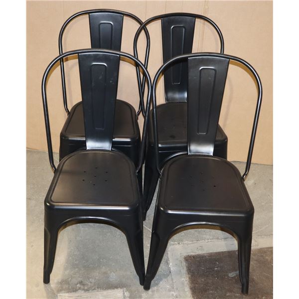 *BAILIFF SEIZURE* STACK OF 4 RESTAURANT CHAIRS
