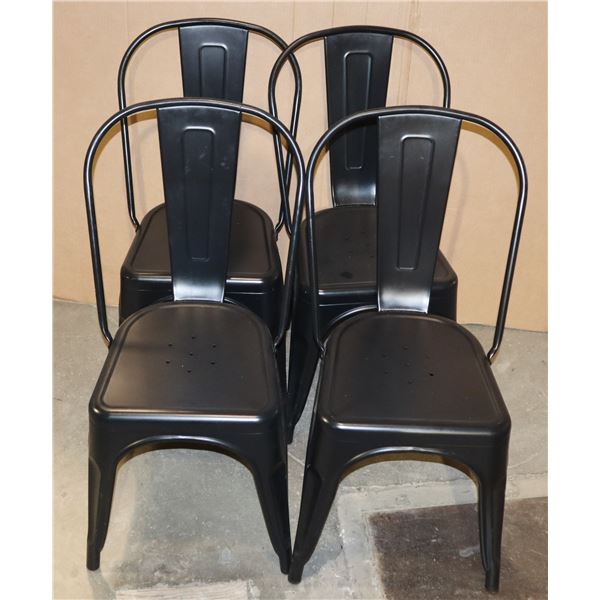 *BAILIFF SEIZURE* STACK OF 4 RESTAURANT CHAIRS