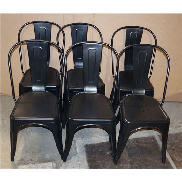 *BAILIFF SEIZURE* STACK OF 6 RESTAURANT CHAIRS