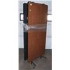 Image 1 : 146" X 36" COMMERCIAL FOLDABLE TABLE ON WHEELS