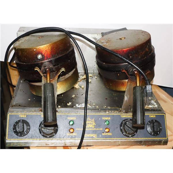 *BAILIFF SEIZURE* CARNIVAL KING WAFFLE MACHINE