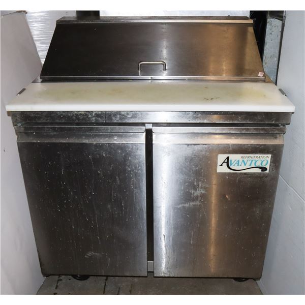 *BAILIFF SEIZURE* COOLER PREP TABLE 36X31X43"  ~TESTED, WORKING~
