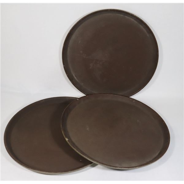 3 CAMBRO 14" SERVING TRAYS