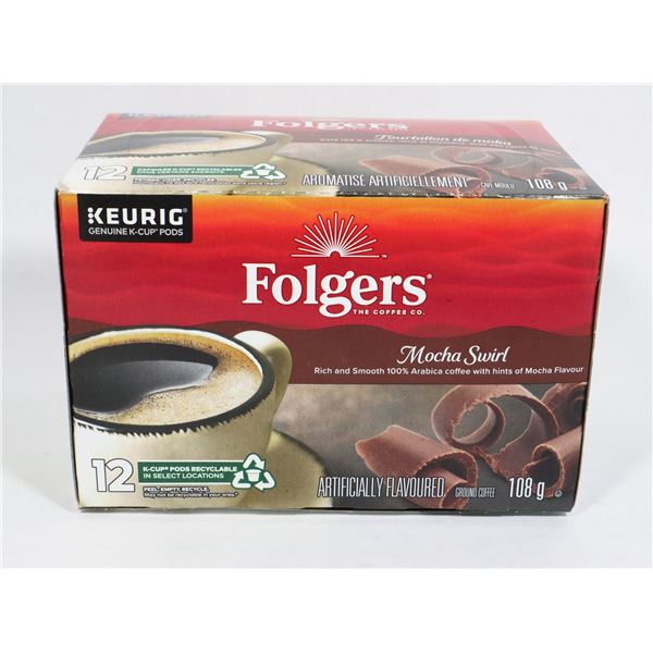 NEW 12PACK FOLGERS KEURIG CUPS