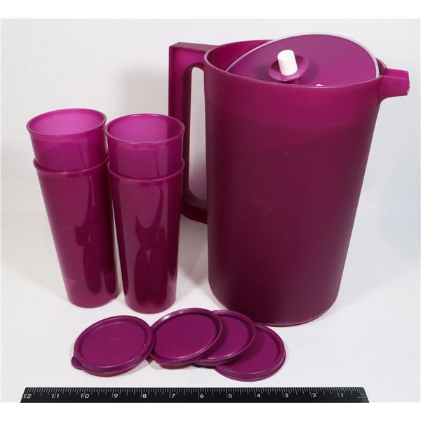 TUPPERWARE PUSH BUTTON PITCHER