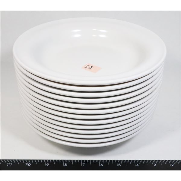 STACK OF WHITE BEAUFORT 8.5" MADE IN CANADA