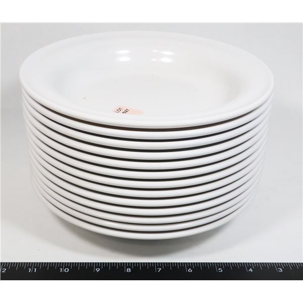 STACK OF WHITE BEAUFORT 8.5" MADE IN CANADA