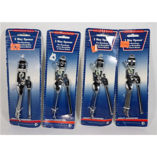 BAG OF NEW CAN OPENER/ BOTTLE OPENERS