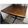 Image 1 : *BAILIFF SEIZURE* SQUARE RESTAURANT TABLE