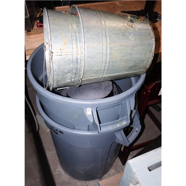 *BAILIFF SEIZURE* TWO RUBBERMAID COMMERCIAL GARBAGE