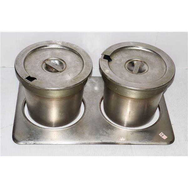 *BAILIFF SEIZURE* TWO SOUP WARMER INSERTS SOLD