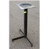 Image 1 : BLACK METAL TABLE BASE APPROX 28" TALL FOR WALL
