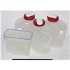 Image 1 : LOT OF 3 RUBBERMAID 2.83 L STORAGE CONTAINERS