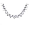 Image 2 : 18k White Gold 9.50ct Diamond Necklace
