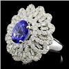 Image 2 : 18K White Gold 2.27ct Tanzanite & 2.14ct Diamond R
