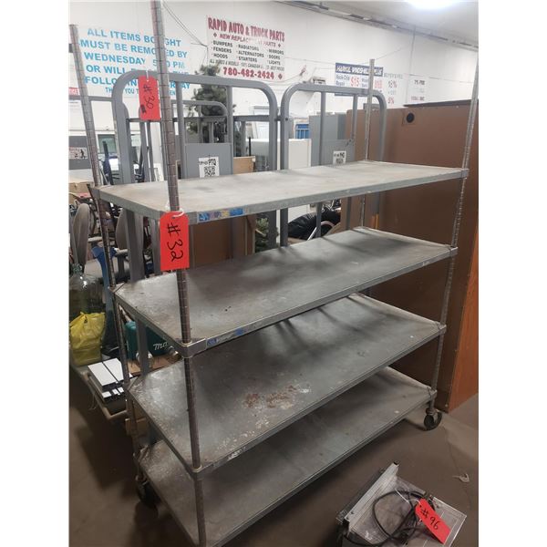 Metal Cart On Wheels