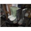 Image 1 : 2 Pairs Of Steel Toed Rubber Boots