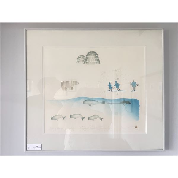 Koonogousik Novakeel / Jacopsci Tiglik Panquiatang - A Story Of Revenge 1985 8/50 26 x 23 Inuit Prin