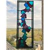 Image 1 : Stained Glass Window Geometric Patern 14 x 40