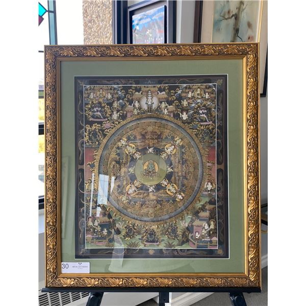 Buhdist Gold Foil Art 20 x 23