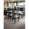 Image 2 : Designer Modern Bevelled Glass Dining Table 6 Chairs 72L  x 42W x 28H  Chair Height 43T