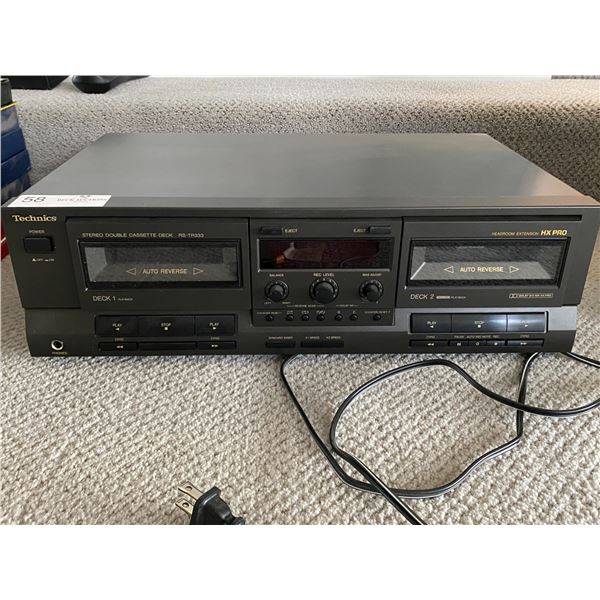 Technics Stereo Double Cassette Deck RS-TR333