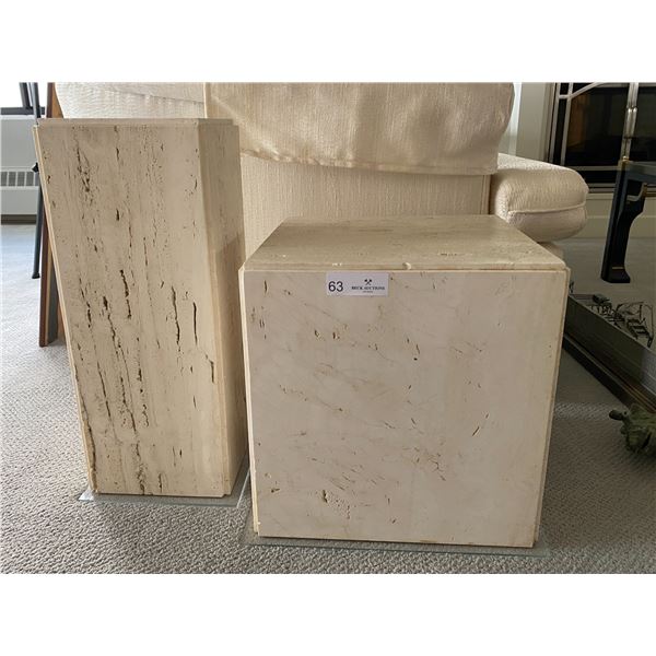 Marble Side Tables 15 X 20