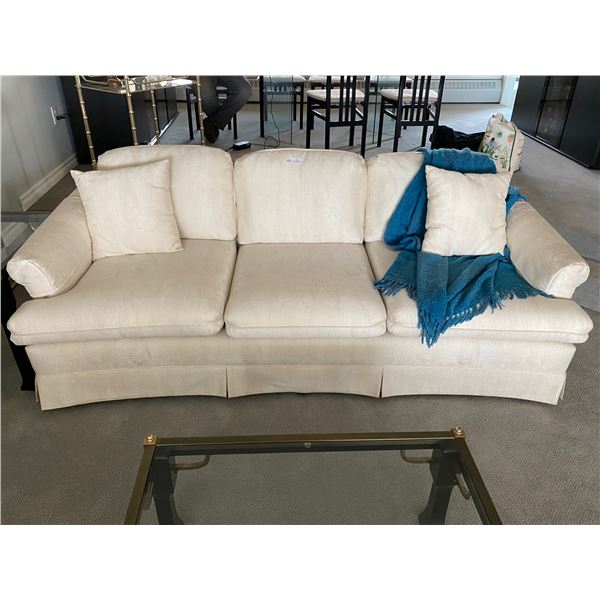 Eggshell Fabric Couch 79L x 39D x 34T