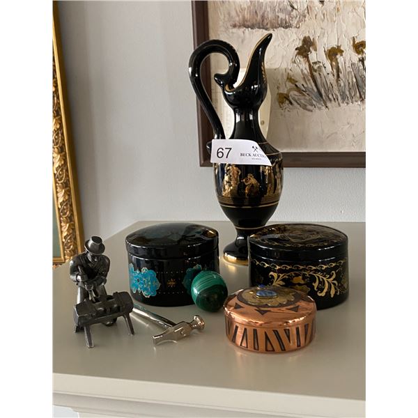 Designer Decor Stone Egg Tiny Hammer