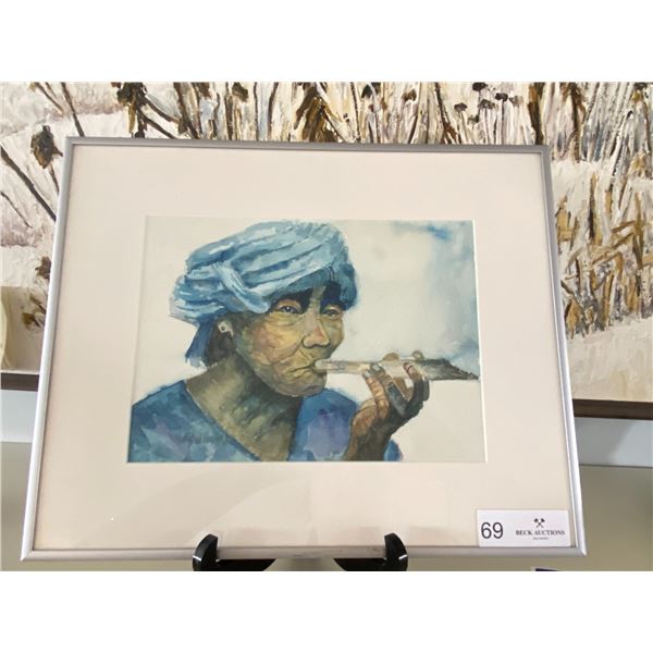 Kyaw Thayal Watercolour 16 x 13T