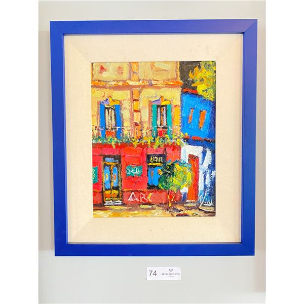 Rodolfo M Jara Oil On Board 15 x 17