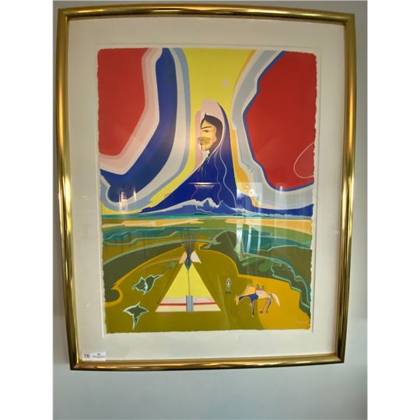 Alex Janvier Guache On Paper 31 x 39