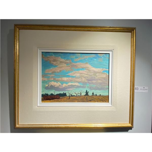Gary McMillan Pink Cloud Oil On Board 22 x 17