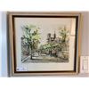 Image 1 : Water Colour Print Of Paris G.Bilony 16L x 14W