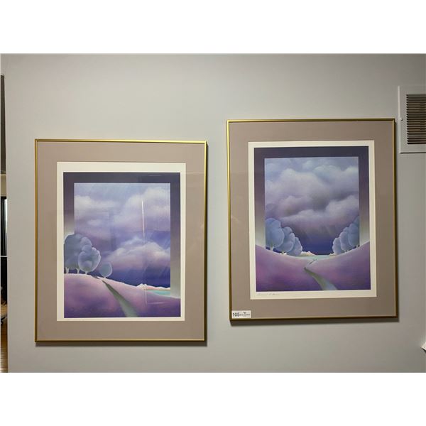 Set Of Richard A. Henson Silk Prints 23L x 28W