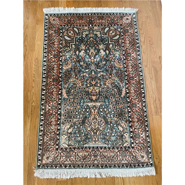 Indian Silk Carpet 48 x 31