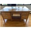 Image 1 : Solid Oak Office Desk (Contents Not Included) 60L x 34D x 30T