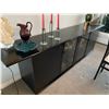 Image 1 : Designer Modern Style Black Lacquer Side Board 90L x 18D x 29T