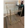 Image 1 : Luxury Brass and Glass Tea Cart 27L x 19W x 31T