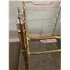 Image 2 : Luxury Brass and Glass Tea Cart 27L x 19W x 31T