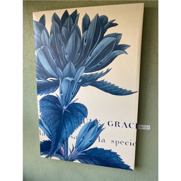 French Floral  Art Piece 24 x 35