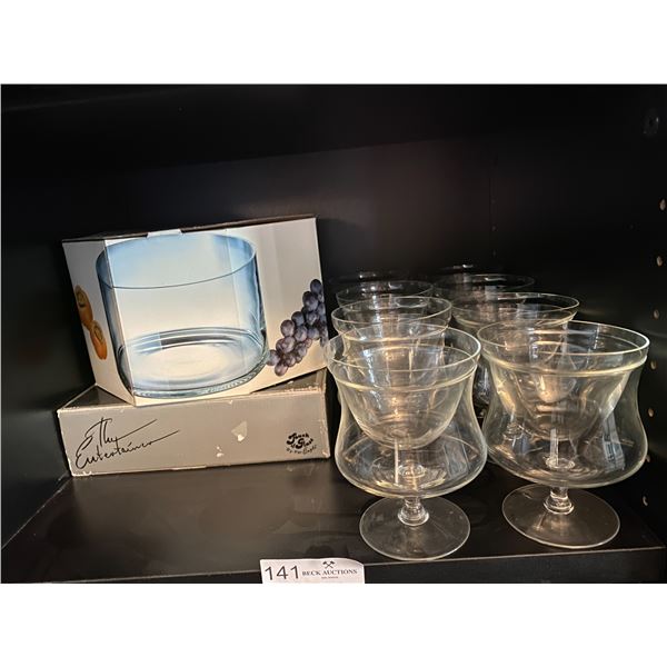 Glassware Collection Desert Dishes - Relish Holder - Layer Cake Bowl