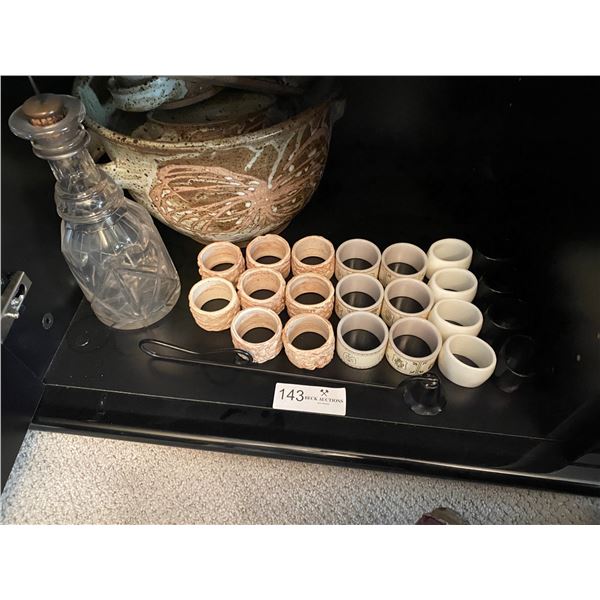 Knapkin Ring Collection Decanter & Candle Damper