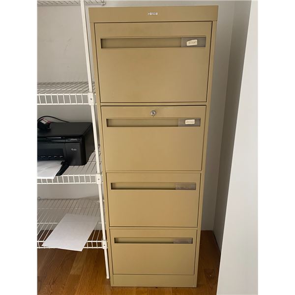 Cole Four Drawer Filing Cabinet With Keys