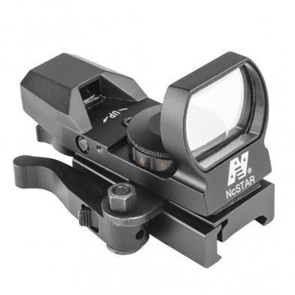 NcSTAR Red & Green Reflex Sight with 4 Reticles and QR Mount - Black