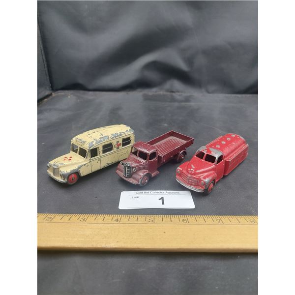 3 Vintage Die Cast Cars