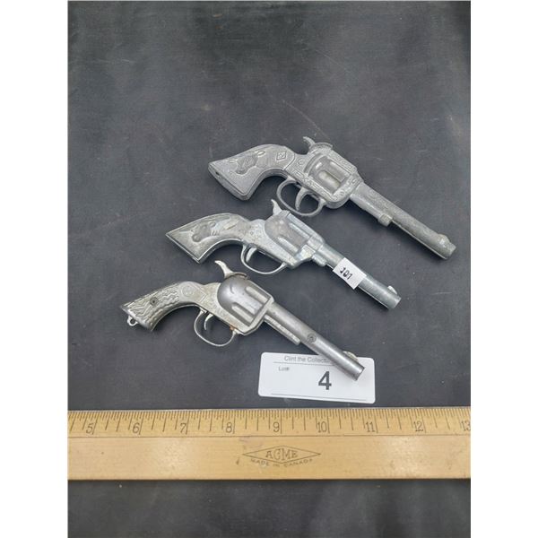 3 Vintage Cap Guns