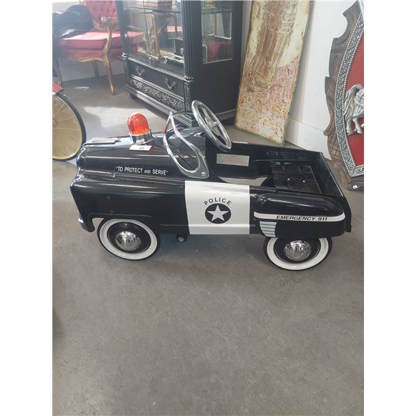 Vintage Pedal Police Car