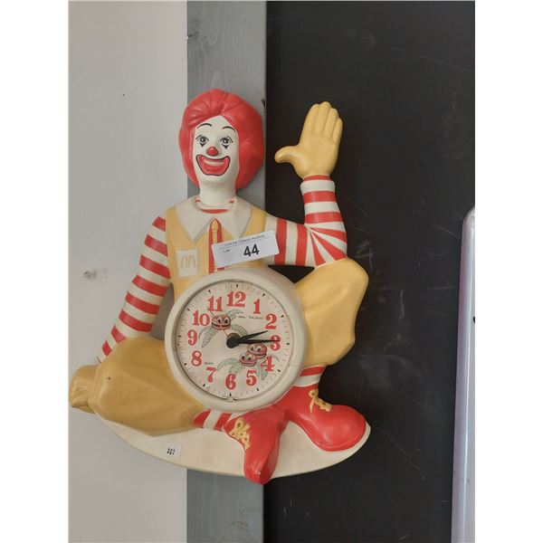 Vintage Ronald Mcdonald Clock