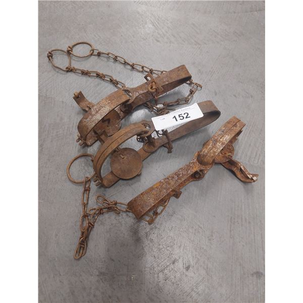 Lot of 3 Vintage Animal Traps